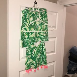 Lily Pulitzer Two Piece Set Skirt and Tank Top